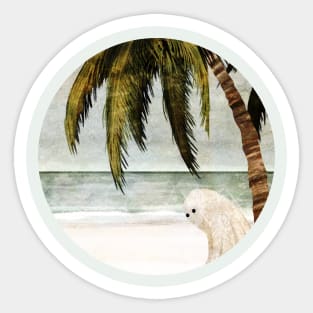 Walter's Day at the Beach Sticker